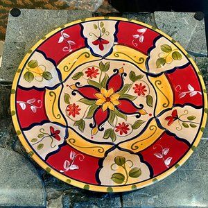 Hand Painted Vallarta Serving Plate 13"  Pier I